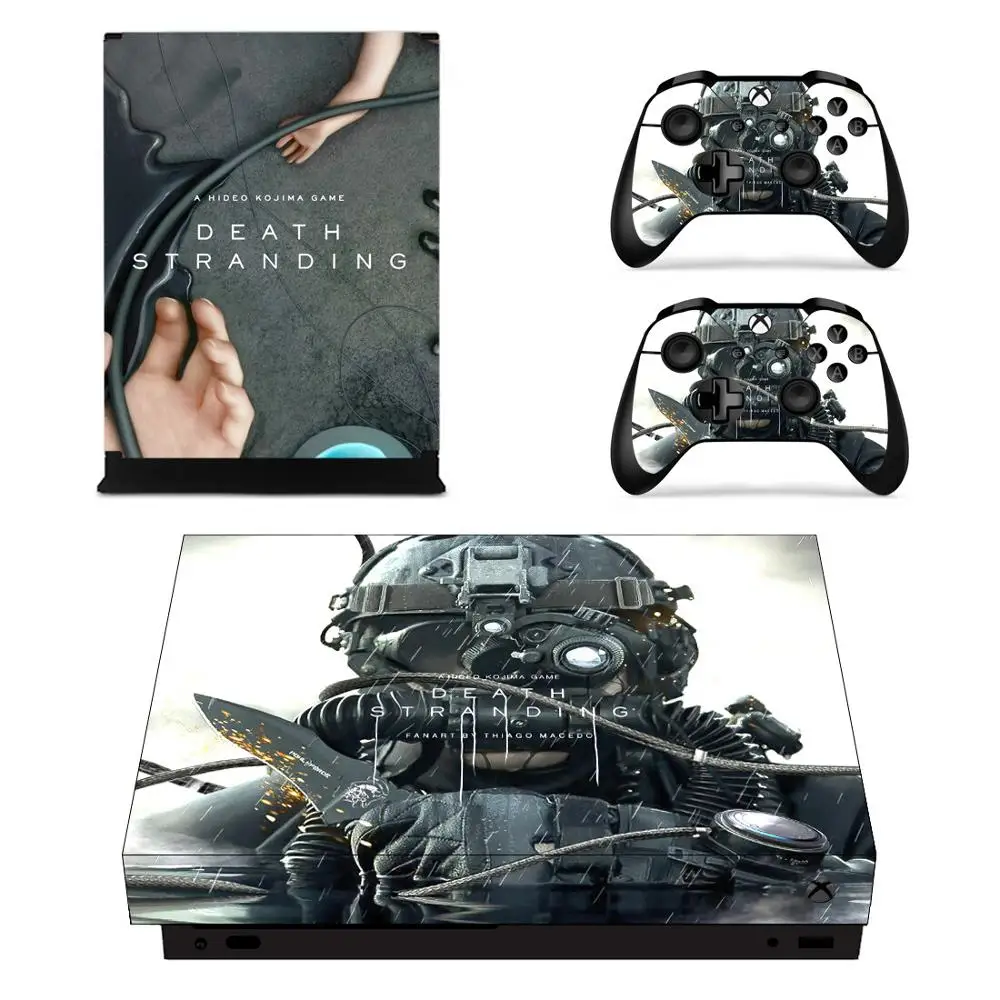 게임 죽음의 좌초 스킨 스티커 데칼, Xbox One X 콘솔 및 Xbox One X 스킨 스티커 비닐 컨트롤러 2 개