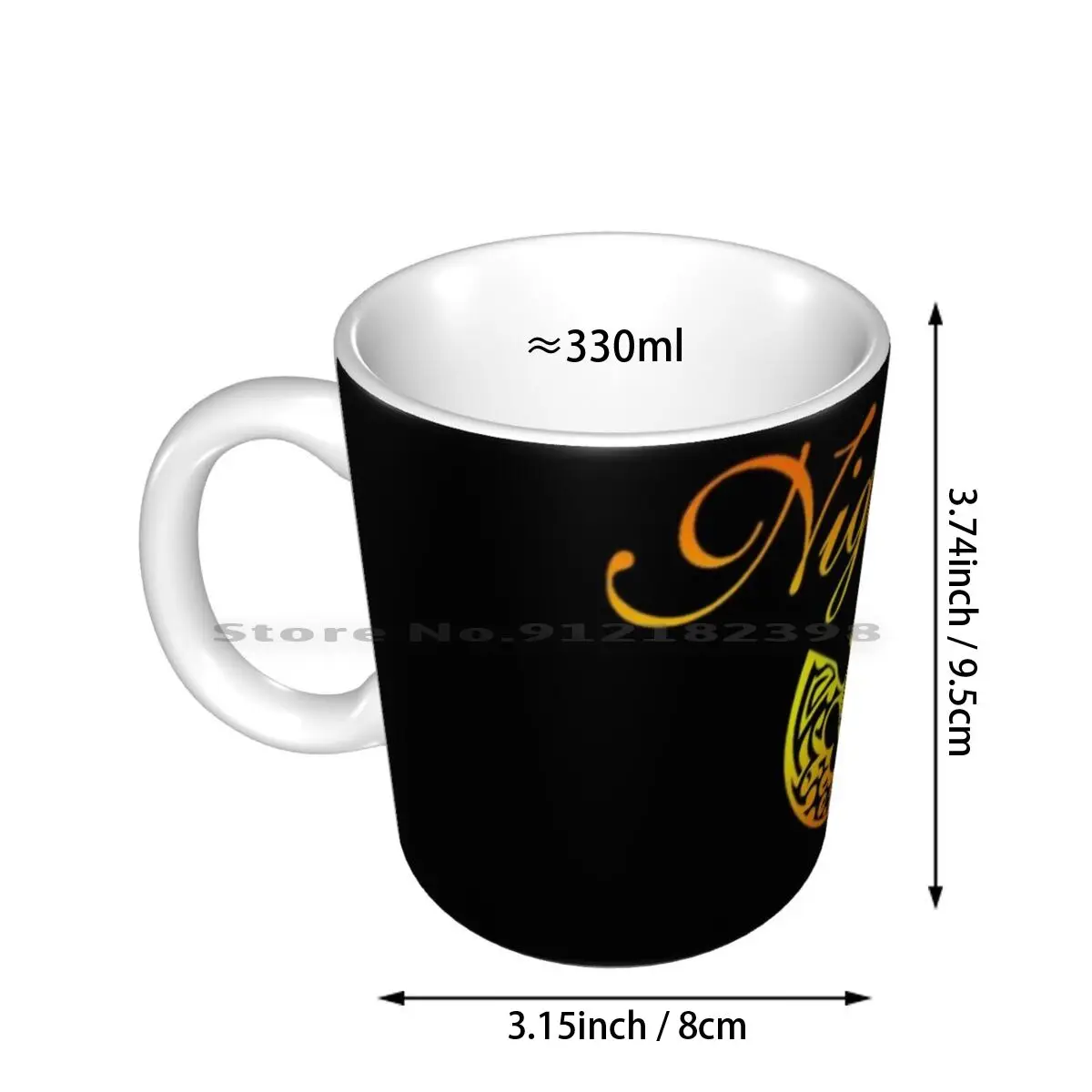 Nightwish Logo3 90art Ceramic Mugs Coffee Cups Milk Tea Mug Nightwish Wallpaper Logo Metal Band Band Creative Trending Vintage