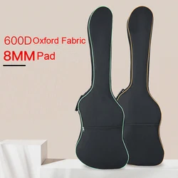 600D Colorful Edge Oxford Fabric Electric Bass Case 40/41 Inch Gig Bag Double Straps Pad 8mm Cotton Thickening Soft Cover