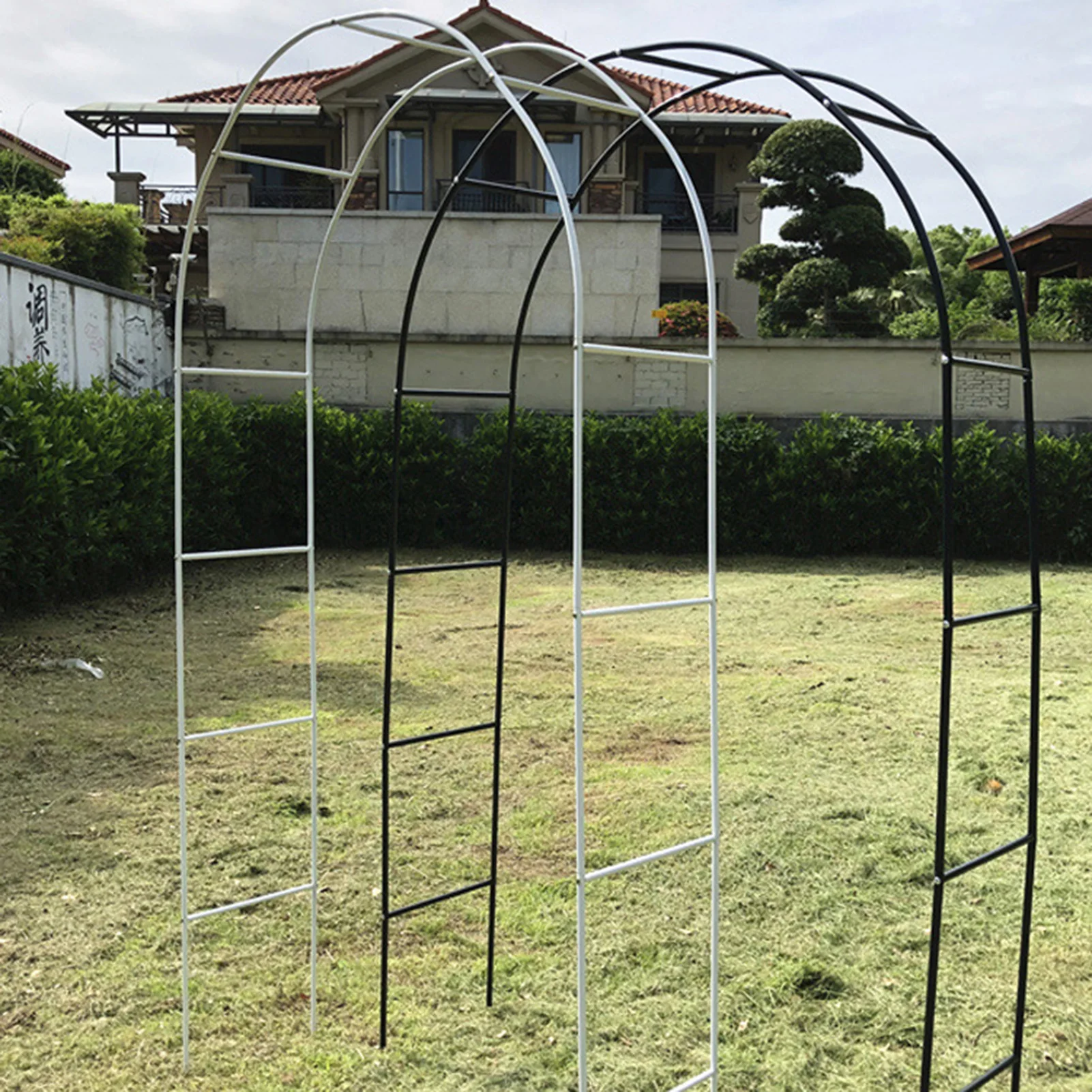 Wedding Arch Plants Stand for Greenhouse Plant Support Metal Garden Frame Flowers Arches Frame Vegetables Climbing Pergola