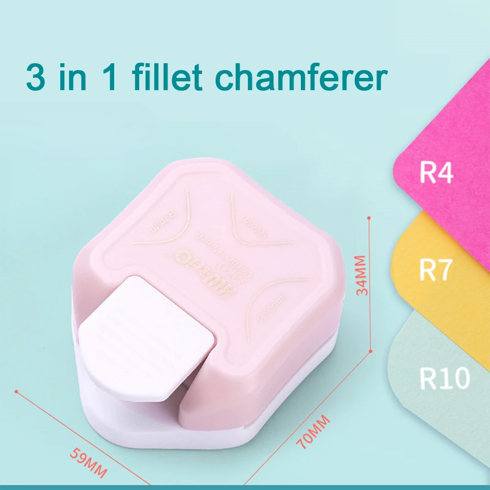 3 In1 Kunststoff Karte Rounder Punch R4/R7/R10mm Ecke Mini Ecke Trimmer Ecke Trimmer DIY Papier Cutter karte Scrapbooking Punch