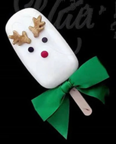 Christmas Cake Tools 1 pc Cute Antler elk Deer silicone mold Decorating Cupcake topper chocolate Gumpaste fondant mould