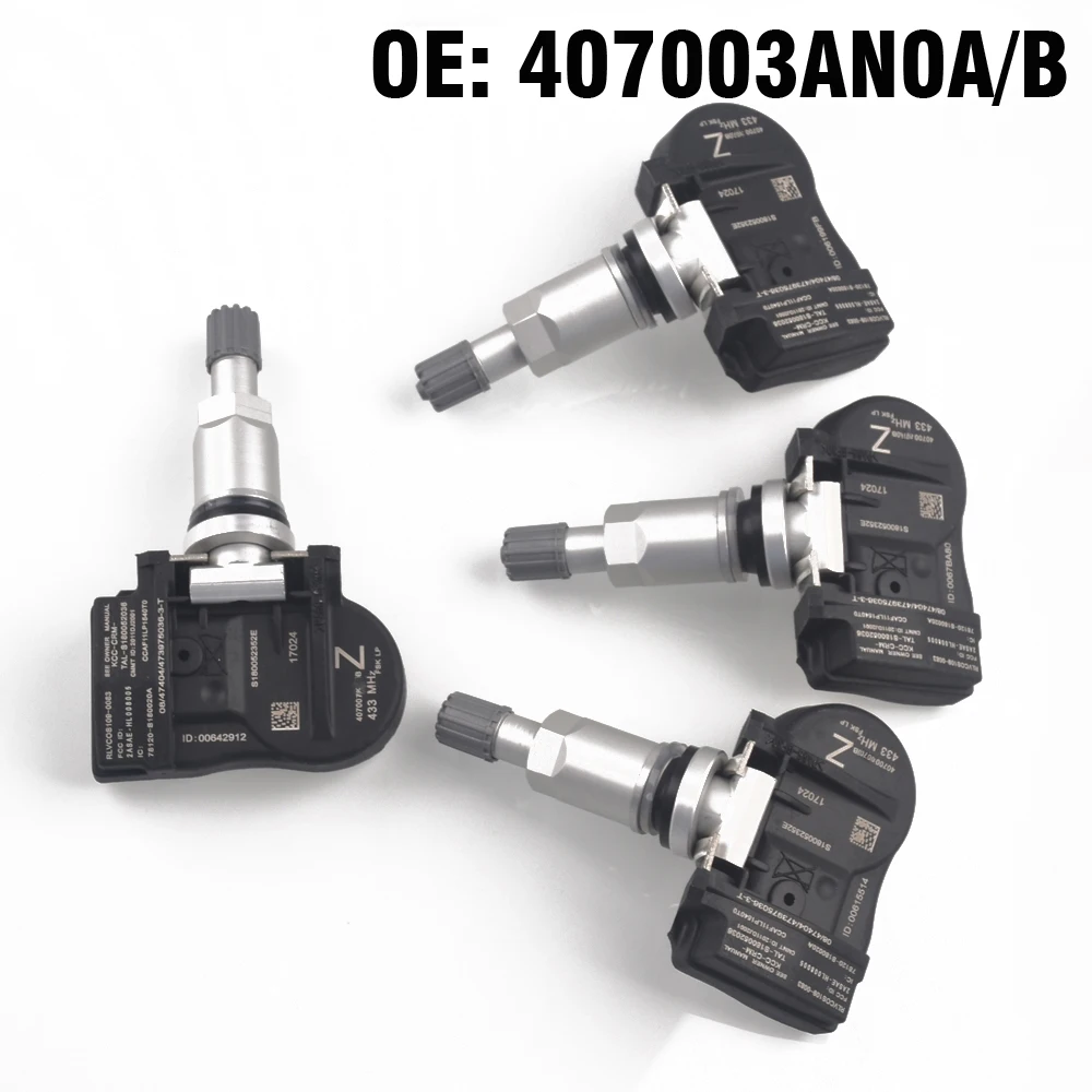 4 PCS Car Tire Pressure Monitor Sensor TPMS 40700-3AN0A for Nissan Sentra Maxima Altima 2012 2013 Versa Note Frontier