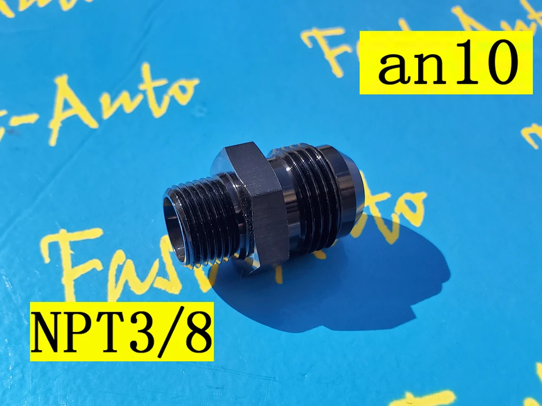 

Male npt3/8 3/8npt npt 3/8 to 10an an10 an 10 male adaptor adapter hose Fitting