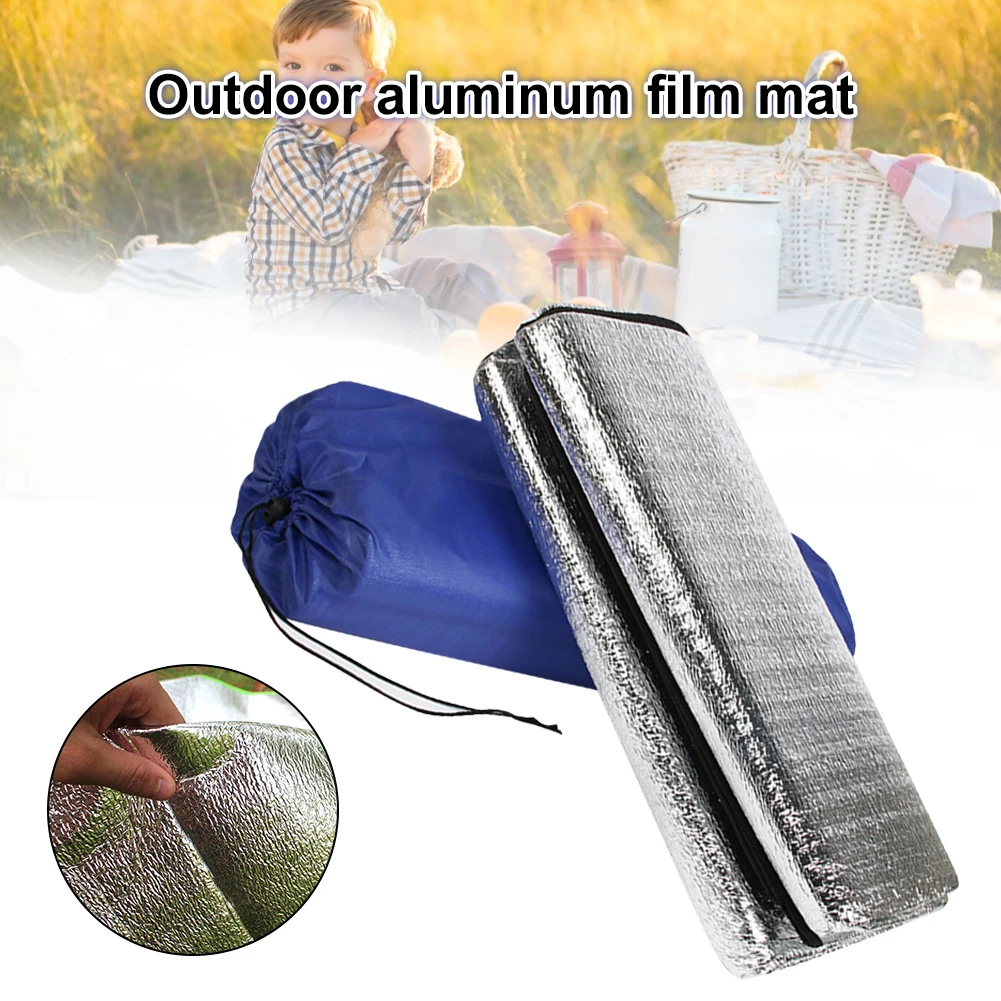 

Ultralight Waterproof Camping Mat Picnic Blanket Beach Mattress Sleeping Pad Aluminum Foil EVA Foam Mat Outdoor Tent Footprint