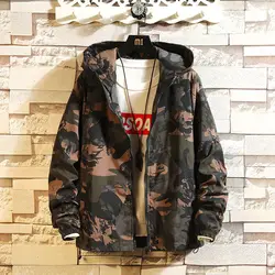 new spring and autumn men's jacket camouflage Hoodie men's coat Japanese Harajuku running locomotive jacket