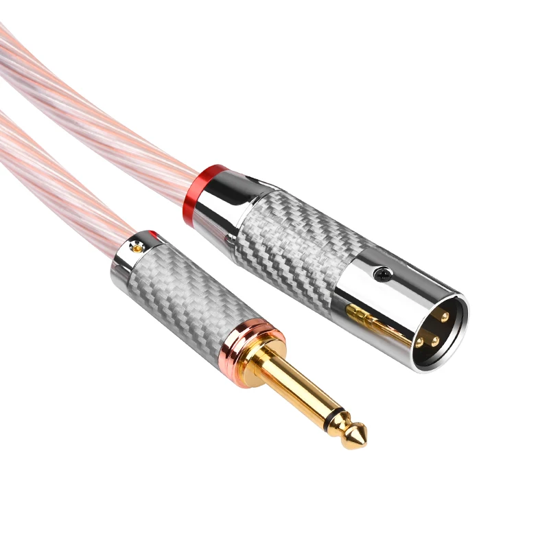 ATAUDIO HIFI 6,5mm TRS zu XLR mikrofon kabel OCC silber gemischt xlr balance zu 6,35mm mixer macht zu verbinden verstärker 3