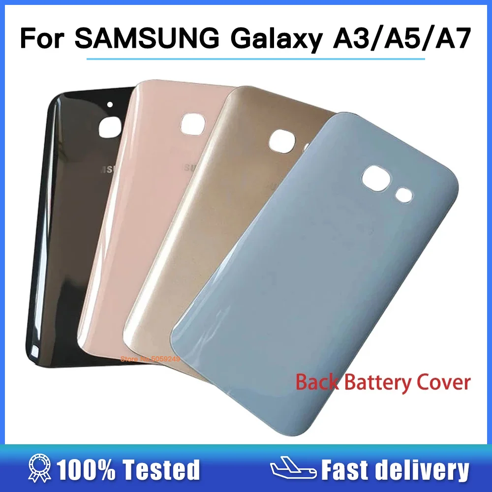 Back housing For SAMSUNG Galaxy A3/A5/A7 2017 Back Battery Cover Rear Door Housing Case over Replacement for A320 A520 A720