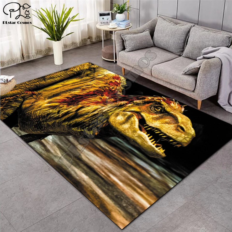 Nordic 3D Dinosaur carpet kids living room sofa bedroom kids play mat cartoon parlor large carpets hallway door mat customized