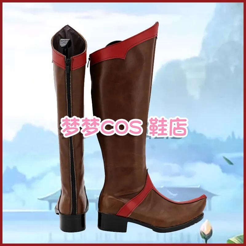 Chaussures de cosplay Raya et le dernier dragon pour femmes adultes, bottes à talons hauts, chaussures de cosplay d'Halloween