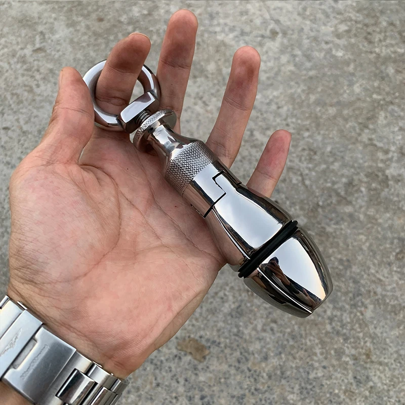 New Heavy Metal Locking Butt Plug Stainless Steel Anal Dilator Openable Anal Plug Anus Beads BDSM Sex Gay Toys For Men Women 18+