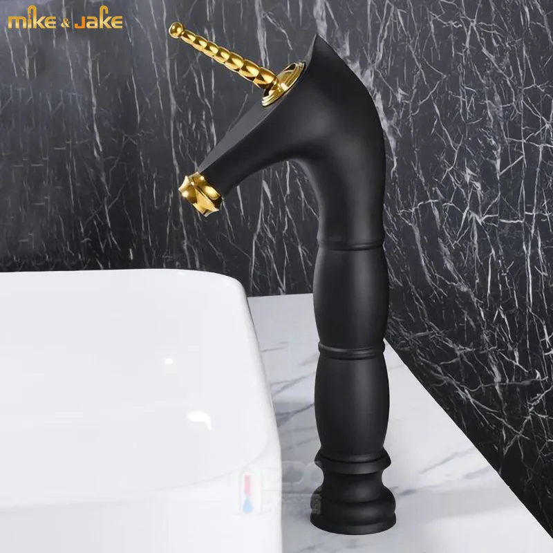 Free shipping Golden unicorn Faucets Bathroom Crystal body icorne Basin Mixer Tap Noble Gorgeous Swivel Basin Sink Faucet