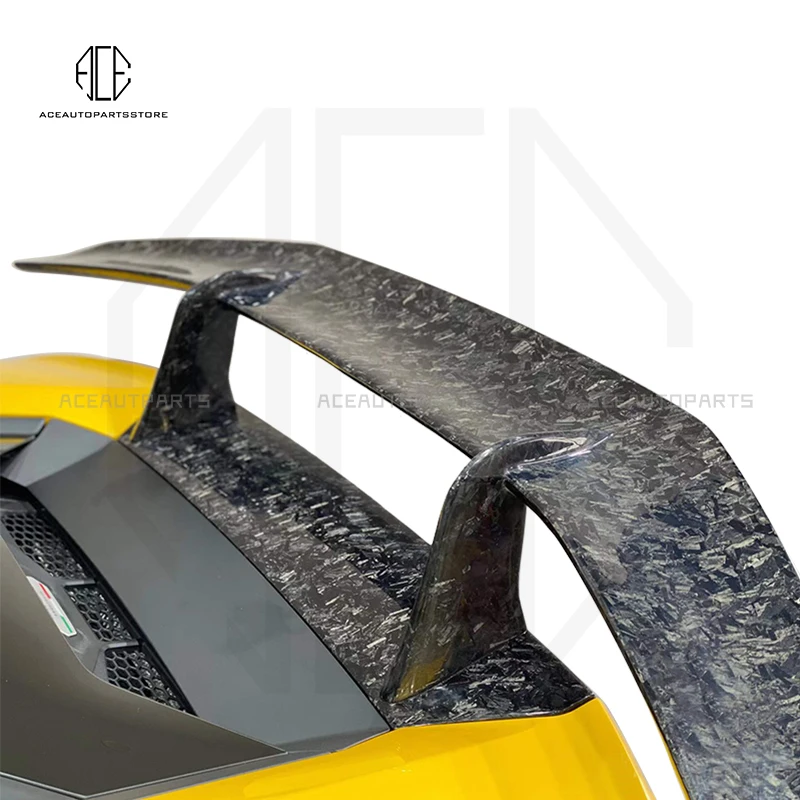 Dry Forged Carbon Rear Wing Spoiler for Lamborghini Huracan LP580 LP610 evo RWD spyder Coupe 2-Door 2014-up