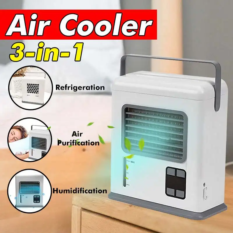 

3 in 1 portable USB mini air conditioner cool cooler fan humidifier purifier car air conditioner for Home Office
