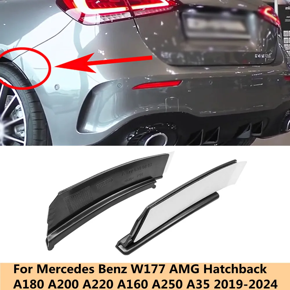 Per Mercedes Benz W177 AMG A180 A200 A250 A35 2019 2020 2021 copertura paraurti posteriore Trim parafango Flare Extension Stone Chip Protector