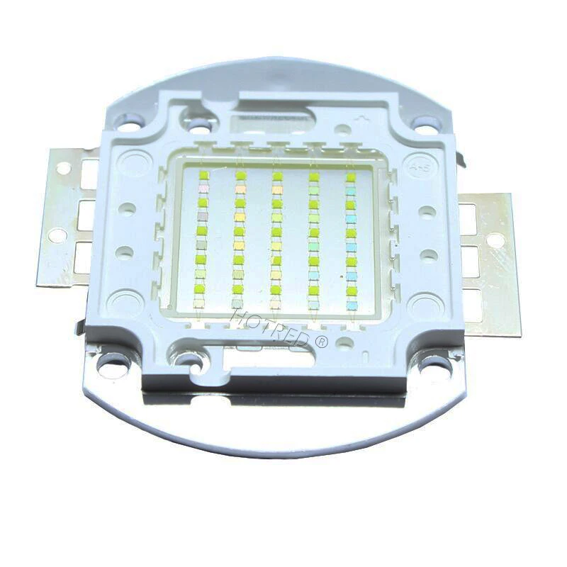 1 pz 50W 100W doppio colore LED bianco 6000k blu reale 450nm Chip Bulb Plant Grow Light Aquarium Lamp