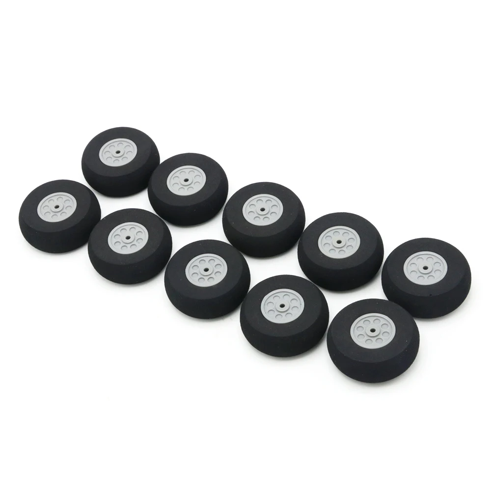 10pcs High quality Airplane Wheels 16mm 20mm 30mm 40mm 50mm 55mm 65mm 75mm 85mm Airplane Sponge Wheels Sponge Tire