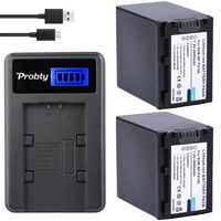 4500mAh NP FV100 NP-FV100 FV100 Batteries + LCD USB Charger for Sony NP-FV30 NP-FV50 NP-FV70 SX83E SX63E FDR-AX100E AX100E