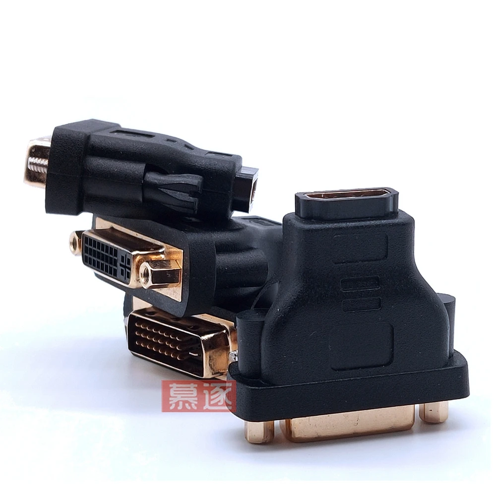 24+1 DVI Male to HD-compatible Female Converter To DVI Adapter Support 1080P For HDTV Projector Gold Plated Adapter L19