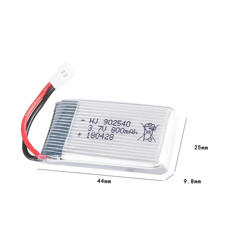 3.7V 800mAh 902540 bateria Lipo dla Syma X5 X5C X5SC X5SW TK M68 MJX X705C SG600 zdalnie sterowany Quadcopter Drone części zamiennych