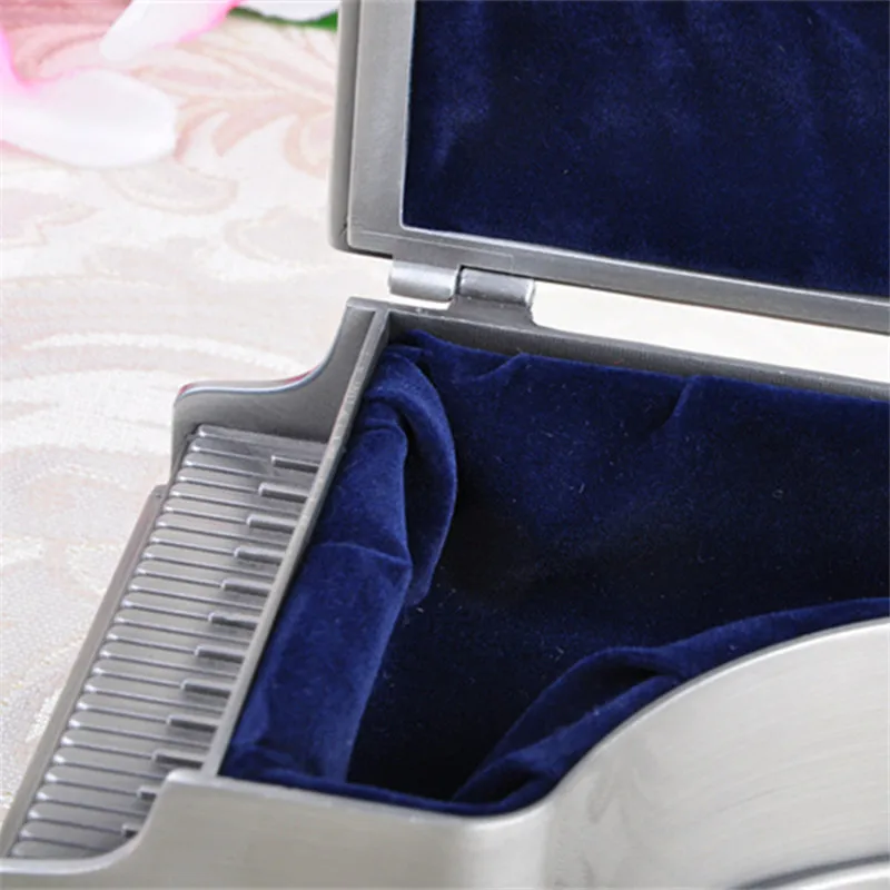 Creative Jewelry Storage Box Vintage Metal Zinc alloy Piano Shape  Storage Box Jewelry Trinket Case Christmas Birthday Gift