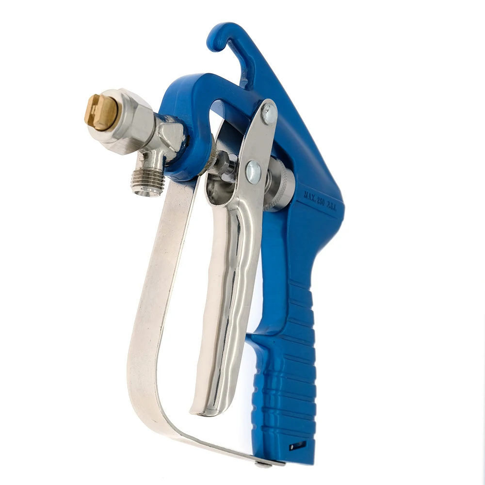Imagem -02 - Pressão Airless Pintura Pulverizador Pistola de Cola Adesiva Prata e Azul Contato 10 mm Tamanho do Bocal Alta