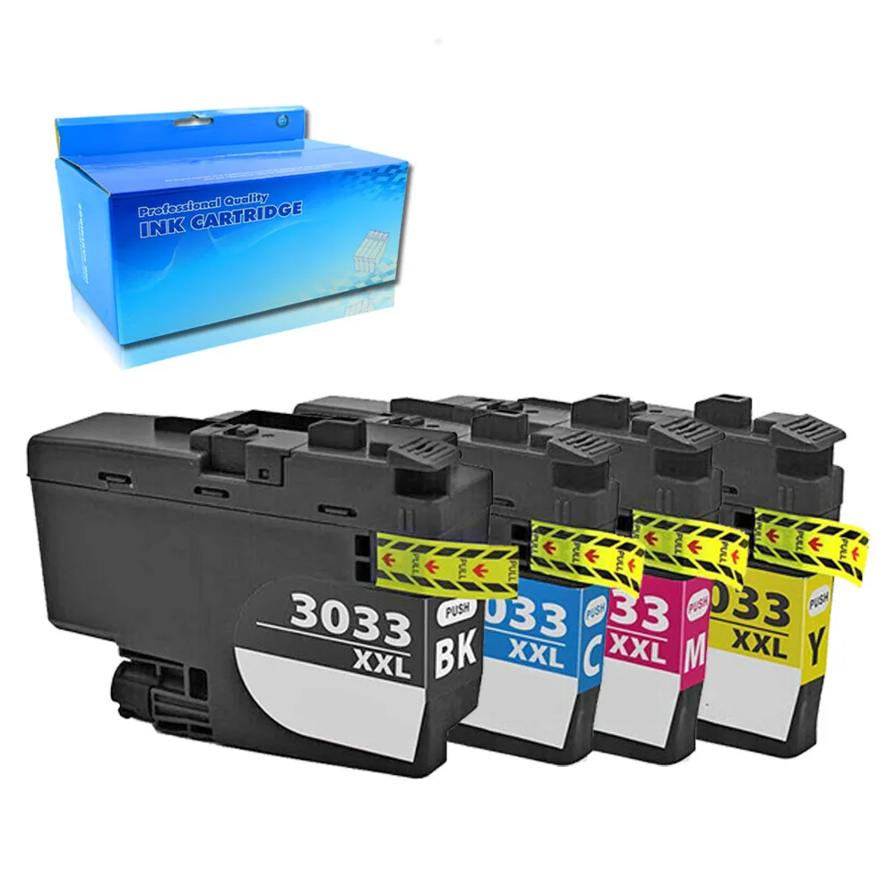 

4PK compatible For brother LC3033 CMYK Ink Cartridges MFC-J995DW MFC-J995DW