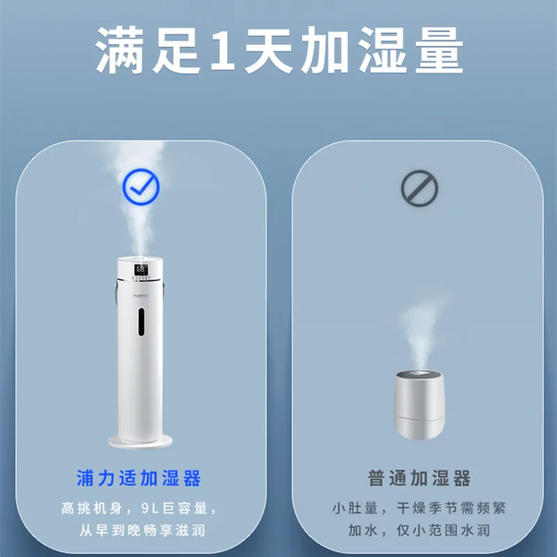 Pelembap Kabut Cerdas Lantai Aromaterapi Belajar Kantor Tenang Rumah 9L