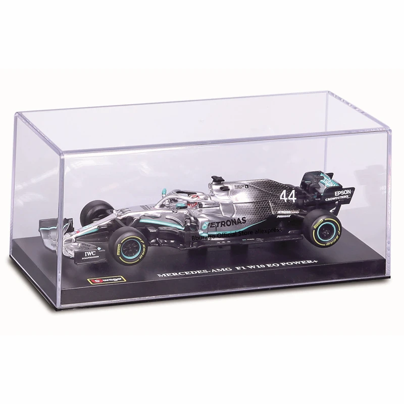 Bburago 1:43 mercedes-benz-amg f1 w10 eq power + 2019 no44 liga de luxo veículo diecast carros modelo brinquedo coleção presente