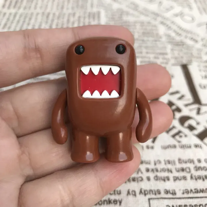 Cute Domo Kun Figure Toy Kawaii Anime PVC Figure Doll Kids Toys for Girls Boys Children Christmas Birthday Gift