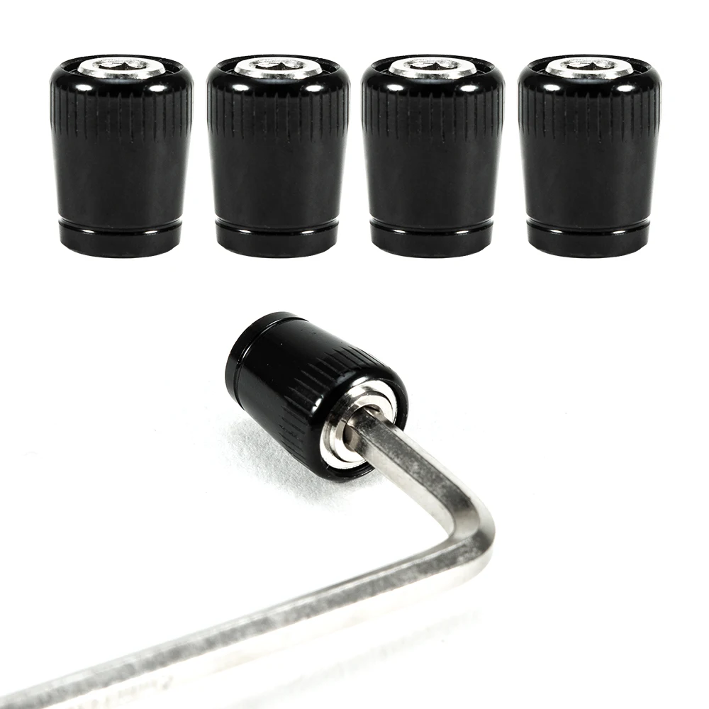4Pcs/Set Car Tire Air Valve Caps Anti-theft Sport Zinc Alloy Moto Bicycle Tire Wheel Air Dust Caps Cover Car Accessories