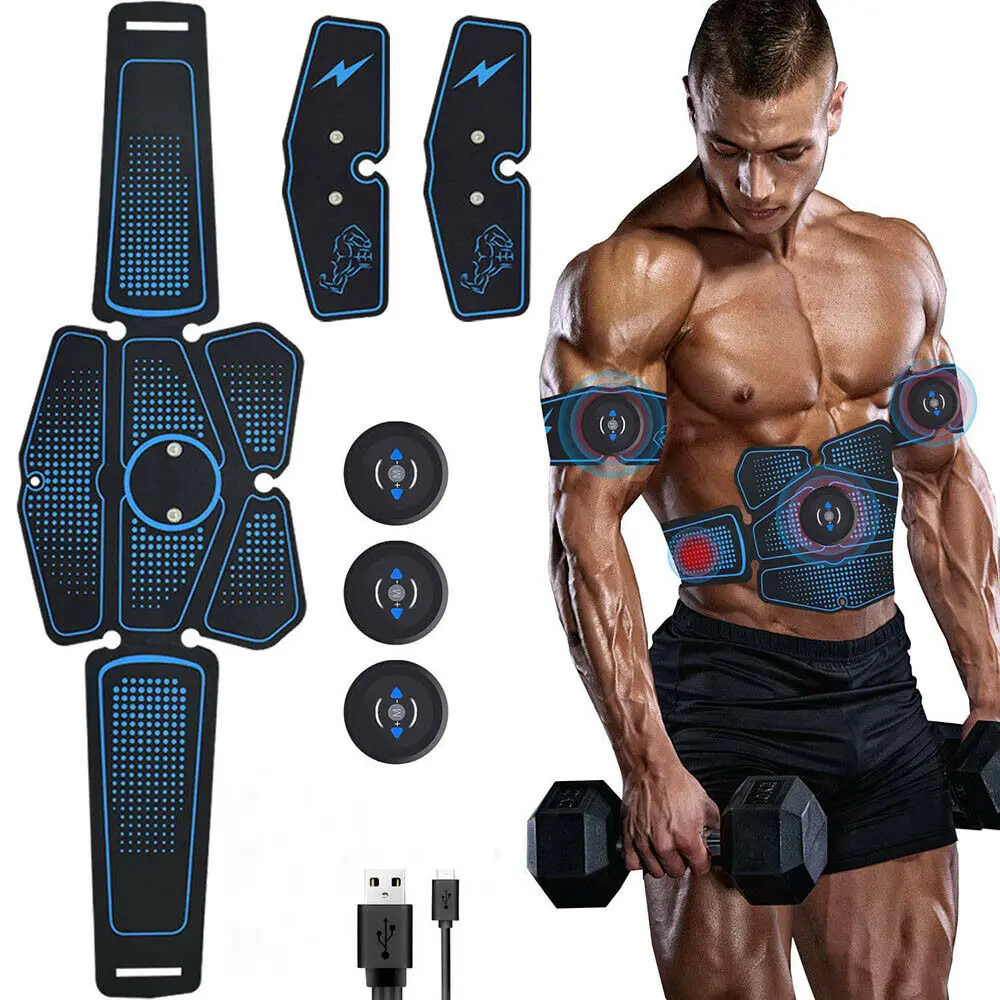 EMS Abdominal Muscle Fitness device fat reducing massager multi-function body slacker abdominal toner abdominal muscle patch