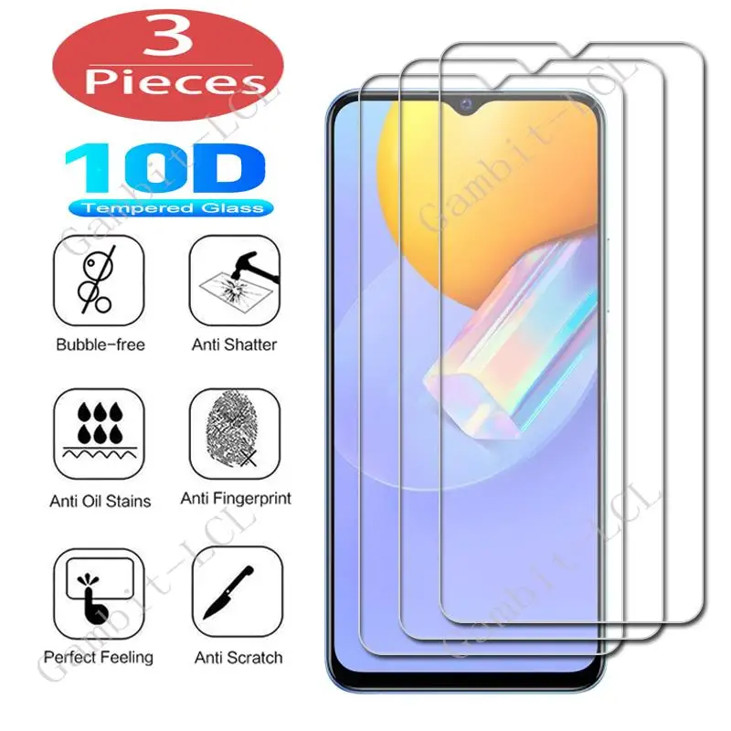 3Pcs Protection Glass For Vivo Y12s 2021 Y20G Y20a Y20s Y21 Y30g Y31 Global Y31s 5G Y33s Y3s Y51A Tempered Screen Cover Film