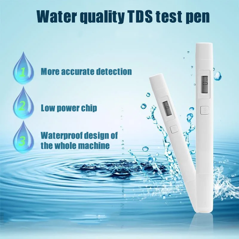 Digital TDS Water Quality TDS Tester 0-9999 PPM Measurement Range 1 PPM Resolution xobw