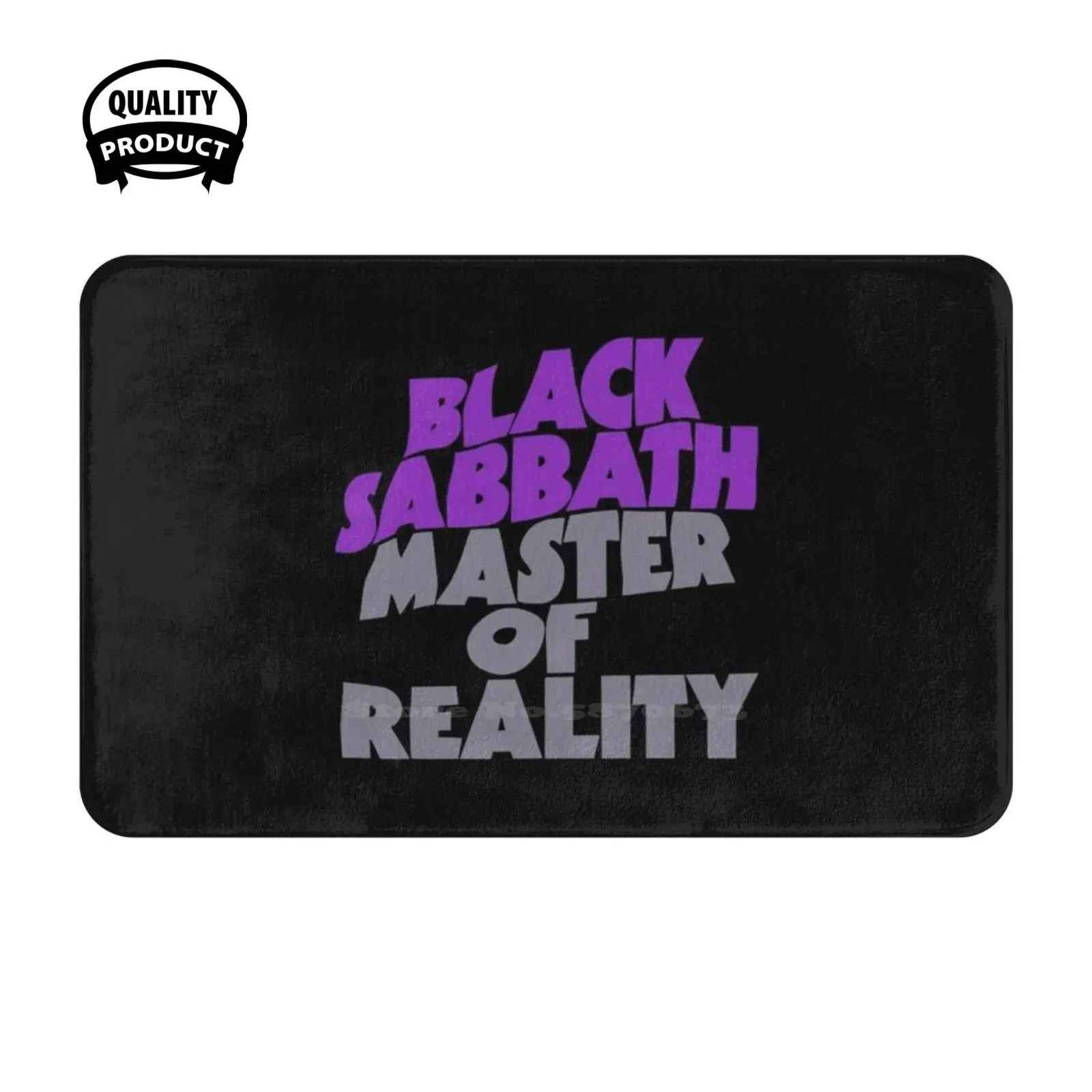 Master Black Of Reality Soft Cushion Home Carpet Door Mat Car Rug Music Heavy Metal Satan Sabbath Hair 1970S