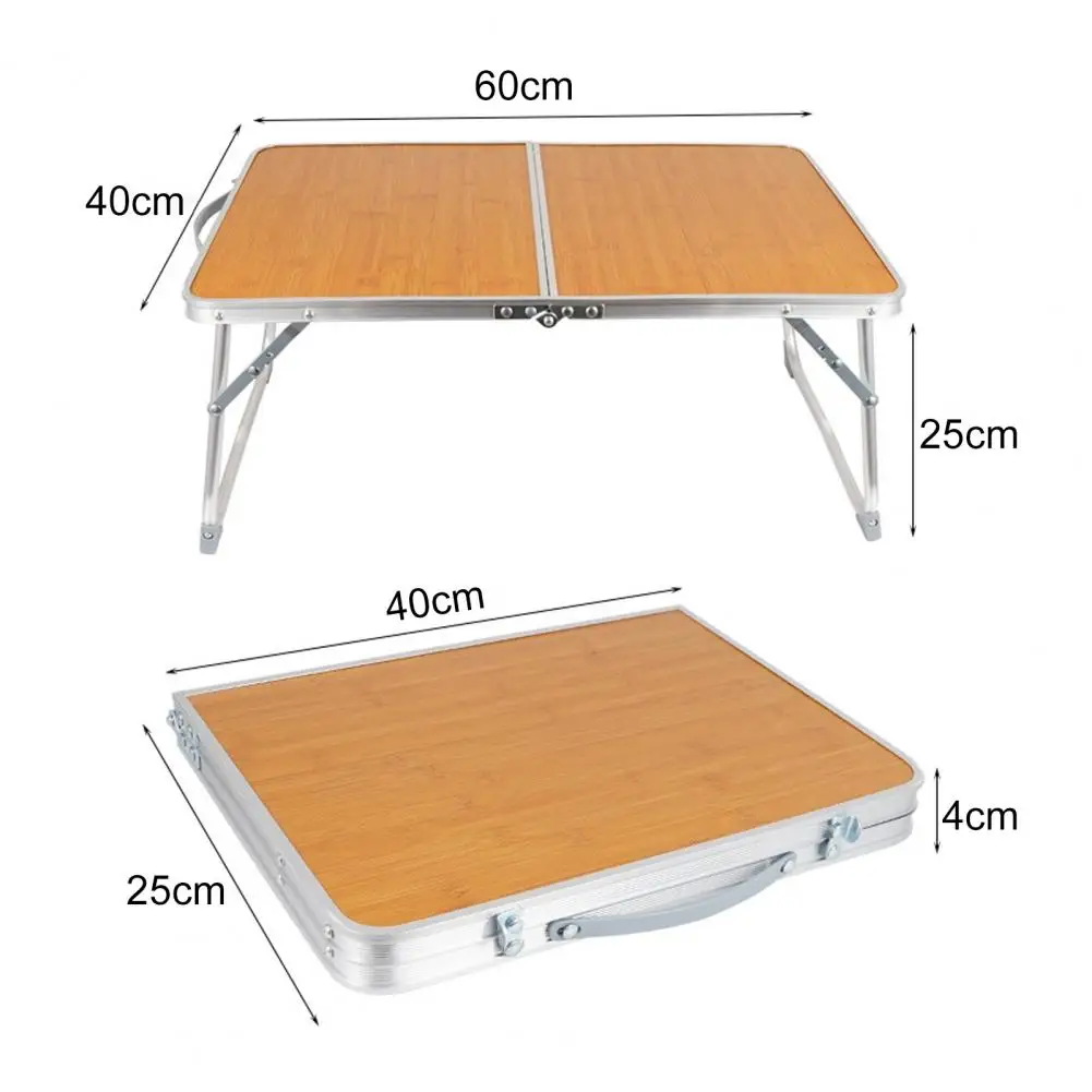 Computer Desk Folding Table Portable Multifunctional Small Collapsible Bamboo Table for Outdoor Camping Furniture