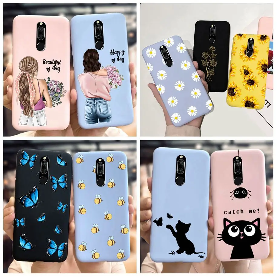 For Huawei Mate 10 Lite Case Mate 20 Lite Soft Back Cover Popular Painted Silicone Case For Huawei Mate 20 10Lite SNE-LX1 Bumper