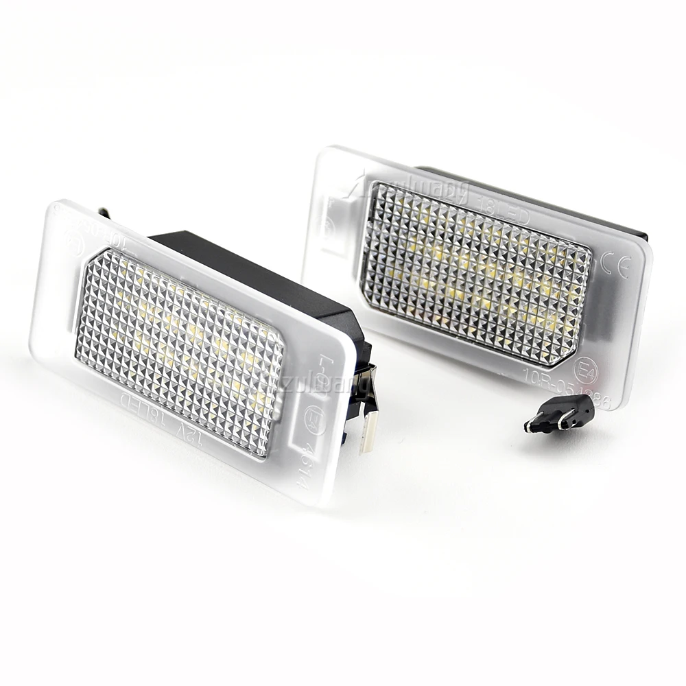 2PCs White SMD Auto Rear Led License Plate Lights Lamp For Fiat 500X 2014 2015 2016 2017 2018 2019