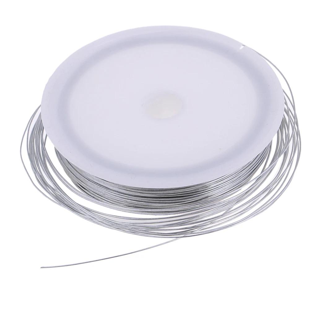 

Silver Thin Iron Wire for Hobby Model Making Crafts Soft Wire Coil 40m Length