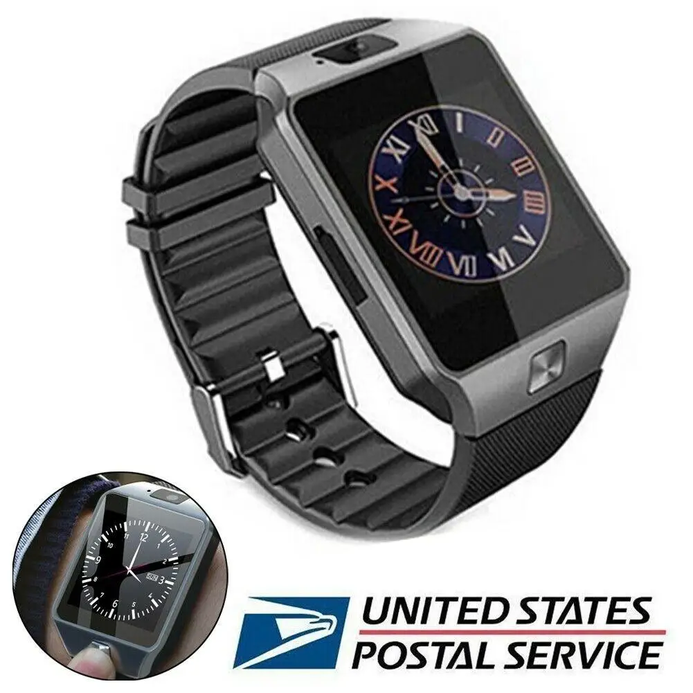 Men Women Smart Watch Bluetooth Wristwatch SIM GSM Phone Watch Remote Camera for Android Samsung S10 S9 S8Plus Huawei LG HTC