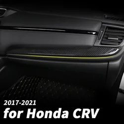 Car interior trim strip, central control dashboard, carbon fiber modification supplies For Honda CR-V crv 2017 18 19 20 2021