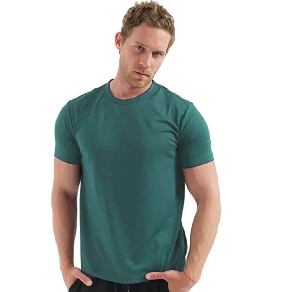 100% Merino Wool T Shirt Men Base Layer Merino Tshirt 180G Everyday Undershirt Wicking Breathable Anti-Odor + Hiking Blend Socks