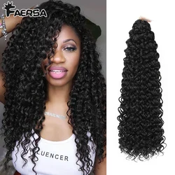 Extensiones de cabello trenzado Ocean Wave para mujer, trenzas de ganchillo, rizos Afro sintÃĐticos, trenza trenzada rubia ombrÃĐ Mazo rizado Afrokudri