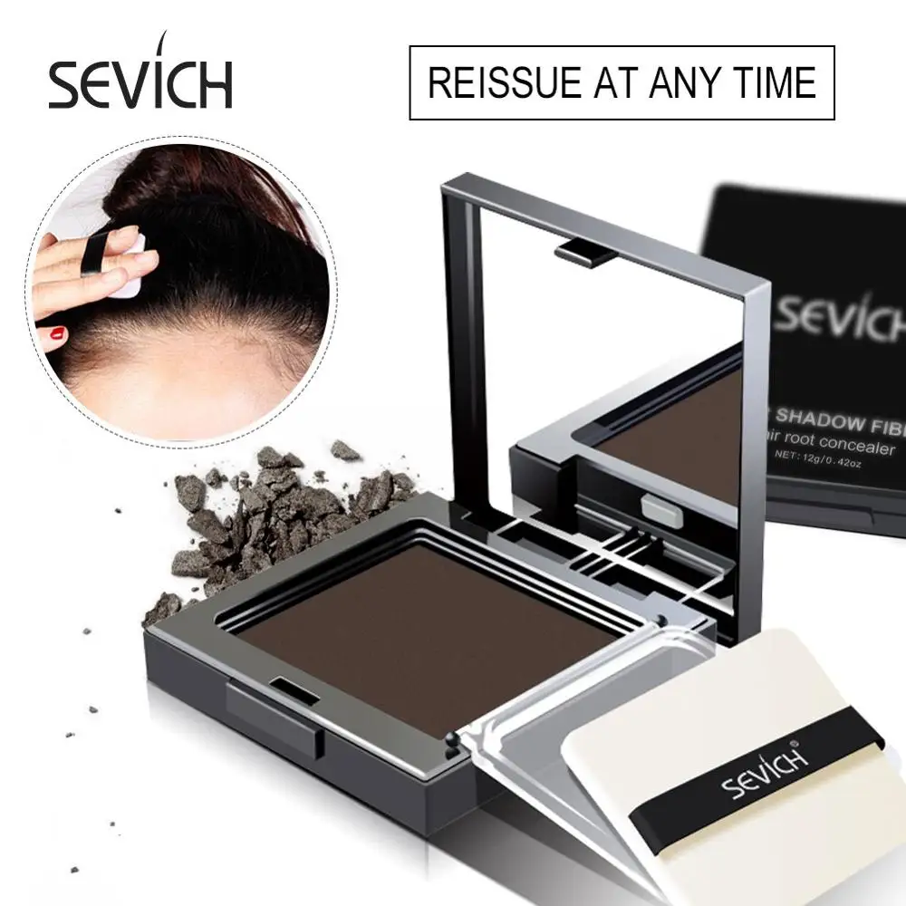 Sevich Waterproof Hairline Shadow Powder 3 Colors Unisex Hair Concealer Powder Instantly Edge control Hair Line Powder