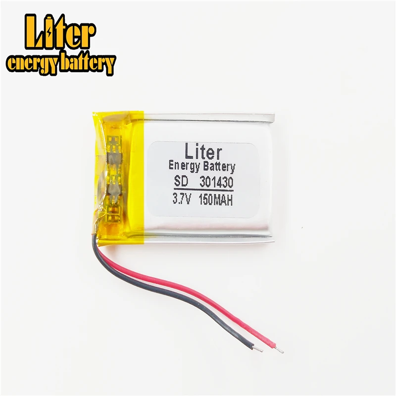 

3.7V lithium Tablet polymer battery 301430 150MAH Bluetooth speakers steelmate genuine small toys