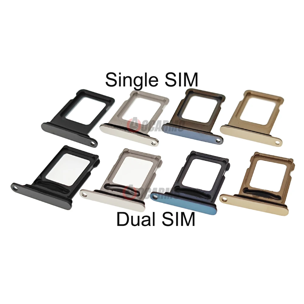 5Pcs/Lot For iPhone 13 Pro 13Pro SIM Card Tray Holder Slot Replacement Parts Black Silver Gold Blue