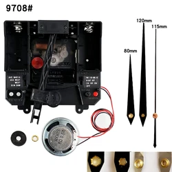 12888 15mm&12mm&6mm Trigger Movement With Music Chime Box Quartz Mechanism Hands Pendulum Drive Units DIY Clock Accessory
