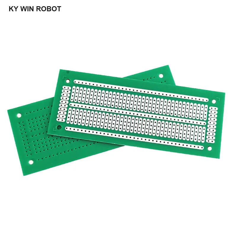 1pcs DIY 4.7*11.6CM Green Single Side Prototype Paper PCB Universal Experiment Matrix Circuit Board 47x116MM For Arduino