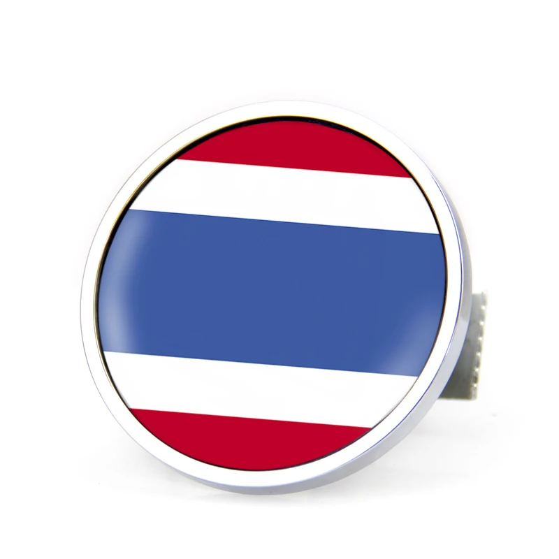 Car 3D Metal Front Griller  Thailand Flag Emblem Badge Sticker Red white Blue