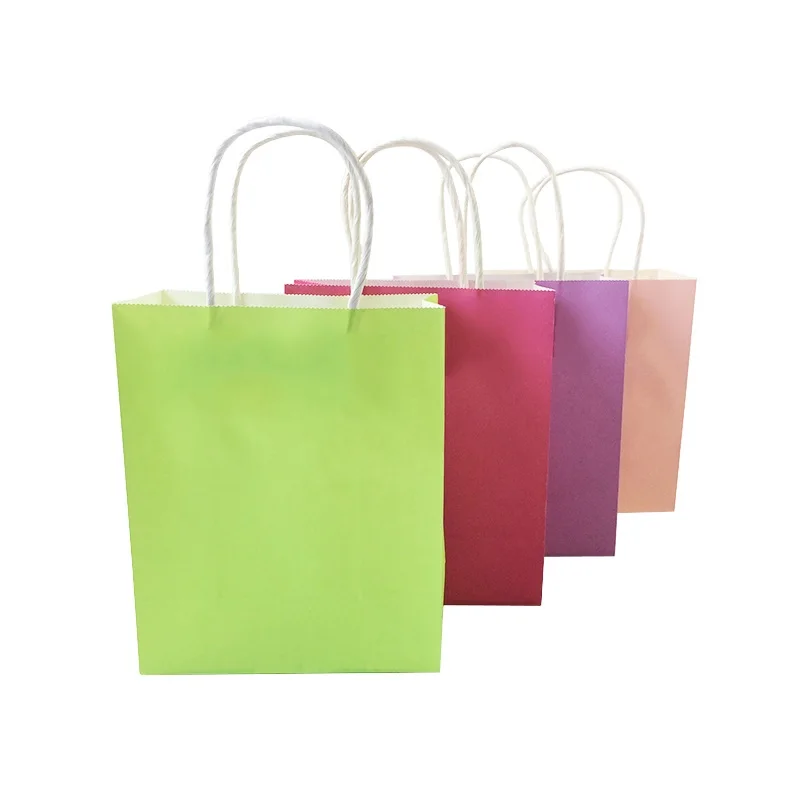 20 pcs Gift Bags Kraft Paper Bag,Party Bags,Retail Bags,Shopping Bags,Brown Paper Bags with Handles 100% Recyclable Paper